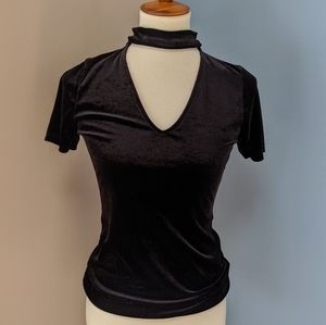 Ambiance Black Velvet Top